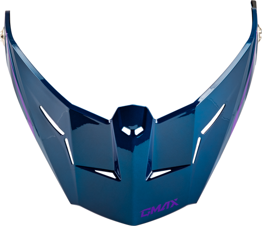 GMAX MD - 74 Modular ADV Helmet with Spectre Blue/Pink/Purple Visor and Screws - Kelly Motorsports