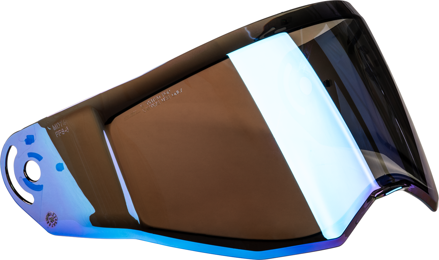 GMAX MD - 74 Modular Adventure Helmet with Blue Iridium Shield and Single Lens - Blue - Kelly Motorsports