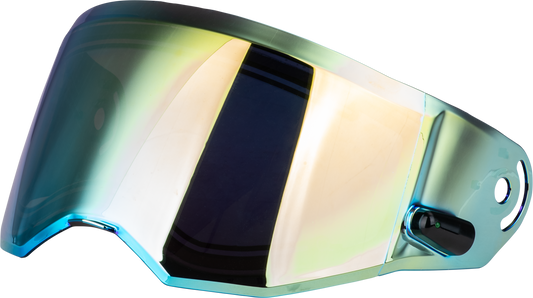 GMAX MD - 74 Modular Adventure Helmet with Gold Iridium Electric Shield and Cord - Kelly Motorsports