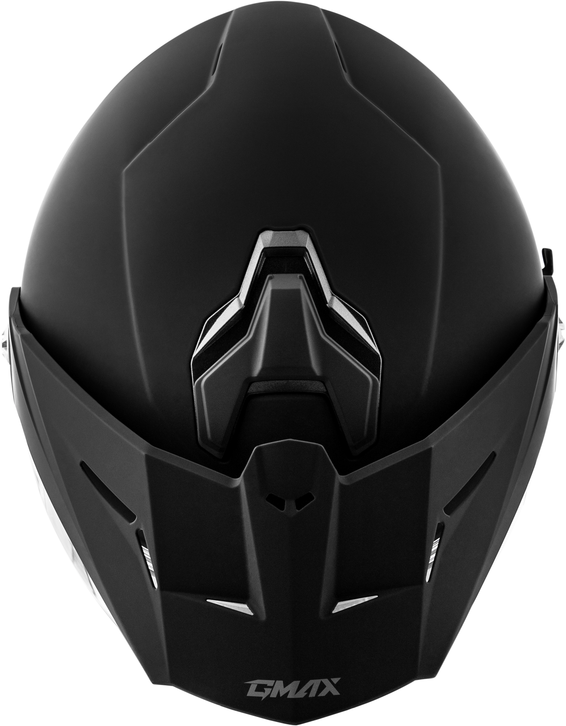 GMAX MD - 74 Solid Matte Black Modular Helmet with Drop - Down Shield and Ventilation - Kelly Motorsports