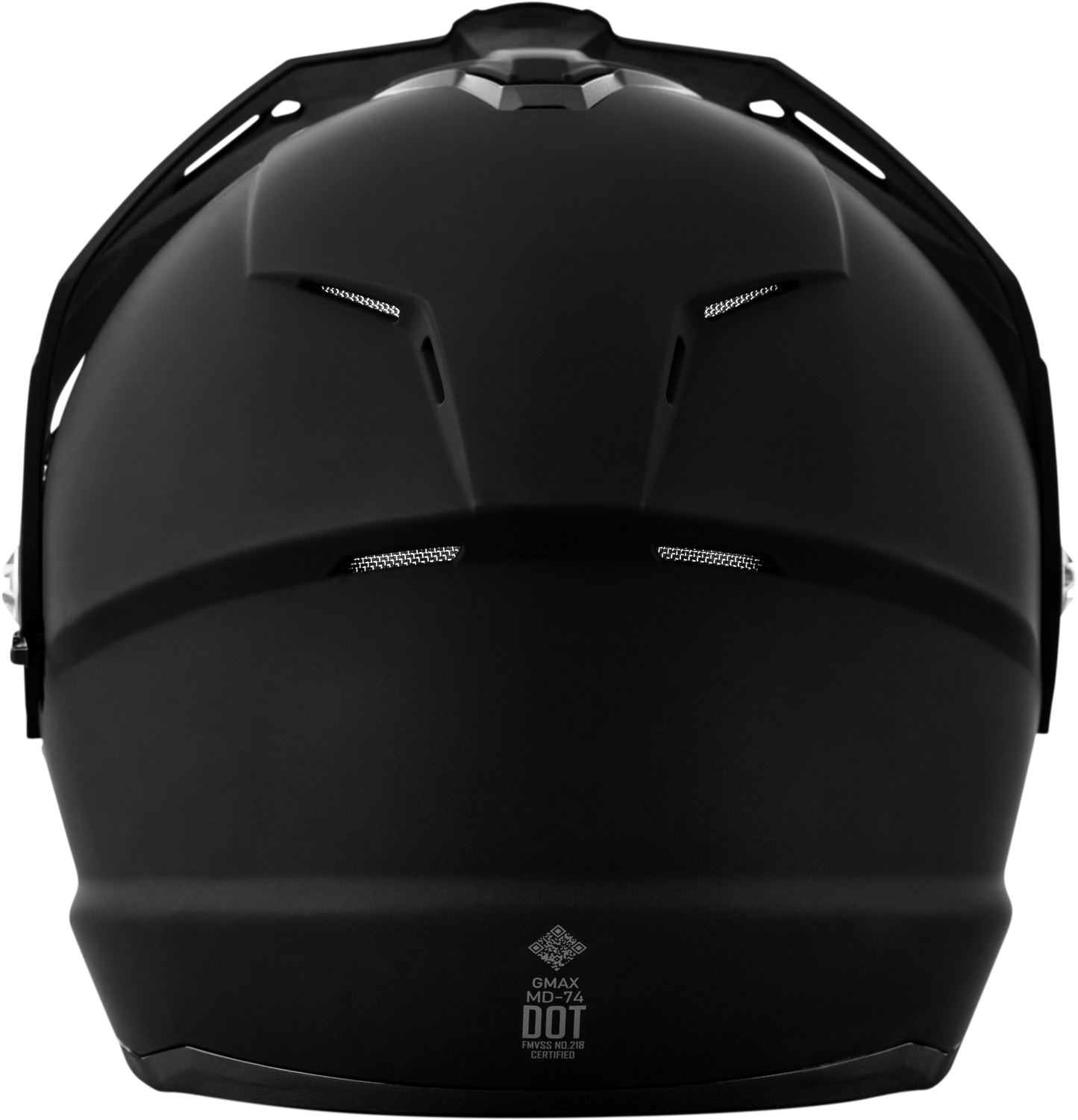 GMAX MD - 74 Solid Matte Black Modular Helmet with Drop - Down Shield and Ventilation - Kelly Motorsports