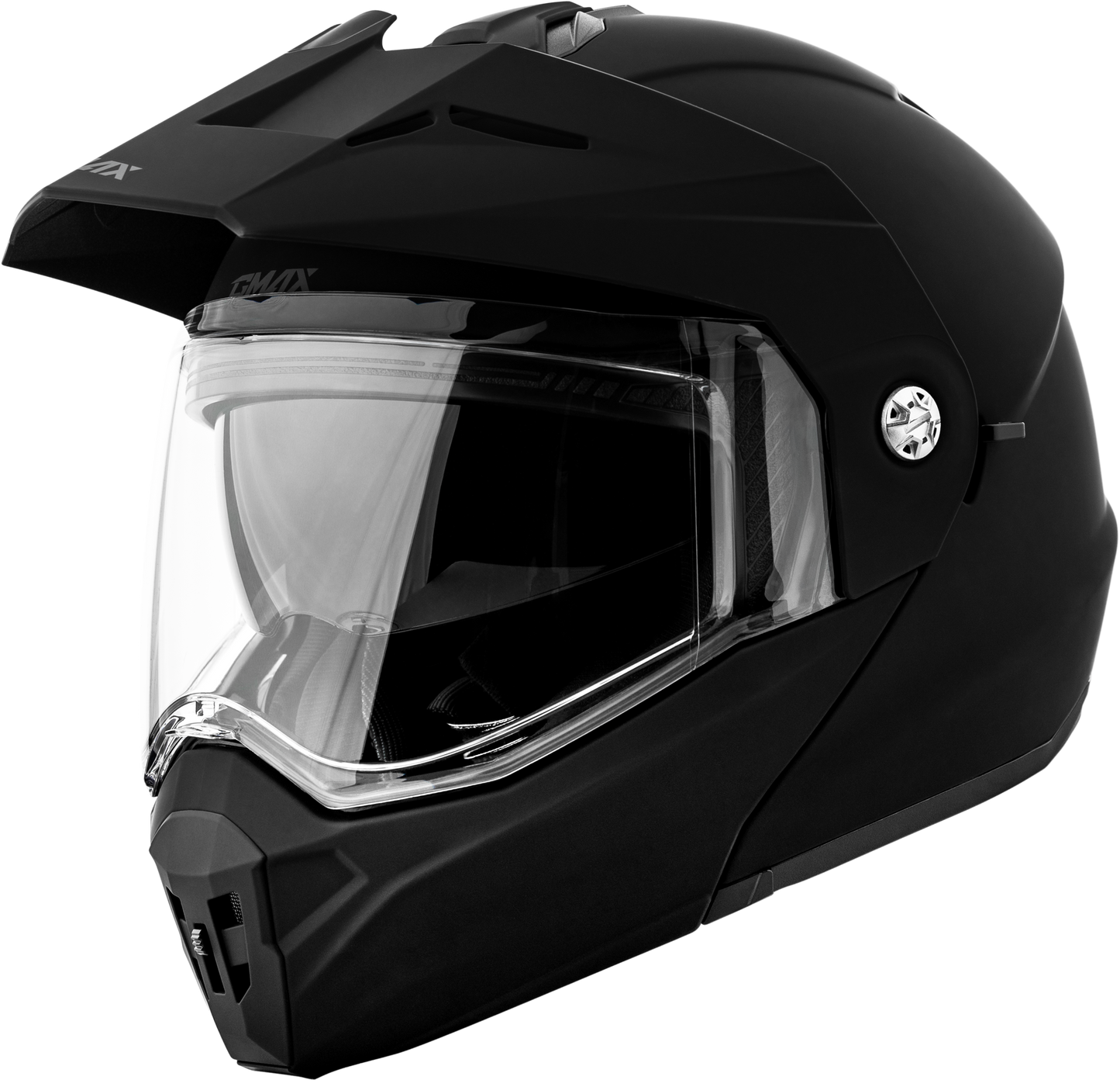 GMAX MD - 74 Solid Matte Black XL Modular Adventure Helmet - Kelly Motorsports