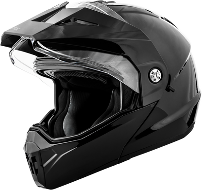 GMAX MD - 74 Solid Modular Adventure Helmet - Black, Extra Small - Kelly Motorsports