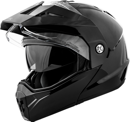 GMAX MD - 74 Solid Modular Helmet in Black - Large - Kelly Motorsports