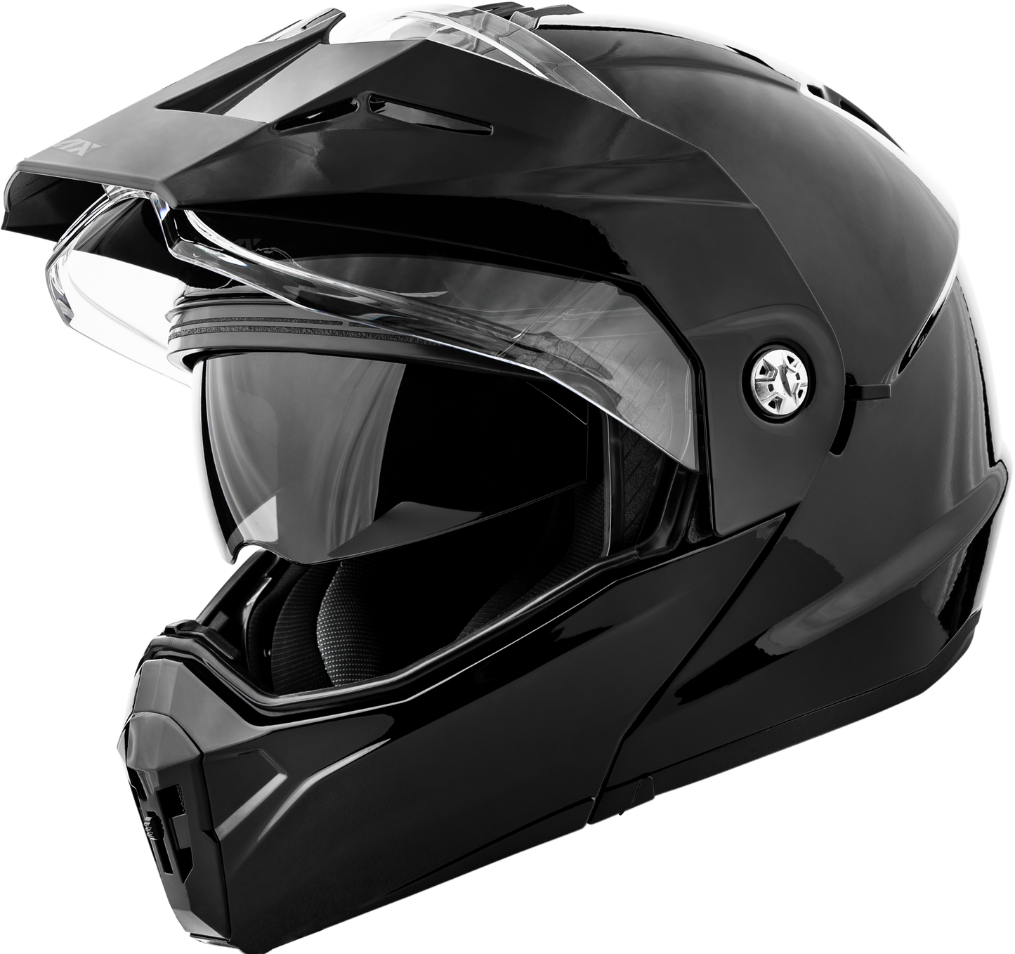 GMAX MD - 74 Solid Modular Helmet in Black, Small - Comfortable Snow and Adventure Riding Gear - Kelly Motorsports