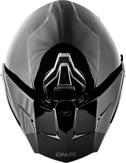GMAX MD - 74 Solid Modular Helmets in Black (XL) - Adventure and Snow Riding Helmet - Kelly Motorsports