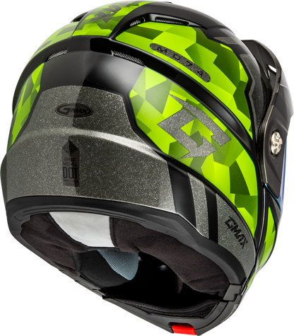 GMAX MD - 74 Striker Modular Helmet with Gold Shield for Snow and Adventure Riders - Kelly Motorsports