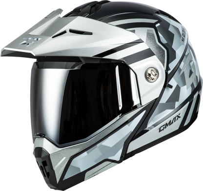 GMAX MD - 74 Striker Modular Helmet with Silver Shield - Black/Blue Metallic, Part Number M17411078 - Kelly Motorsports