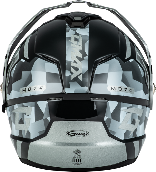 GMAX MD - 74 Striker Modular Helmet with Silver Shield - XL - Kelly Motorsports