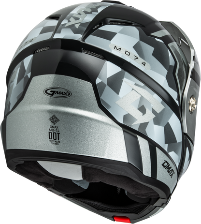 GMAX MD - 74 Striker Modular Helmet with Silver Shield - XL - Kelly Motorsports