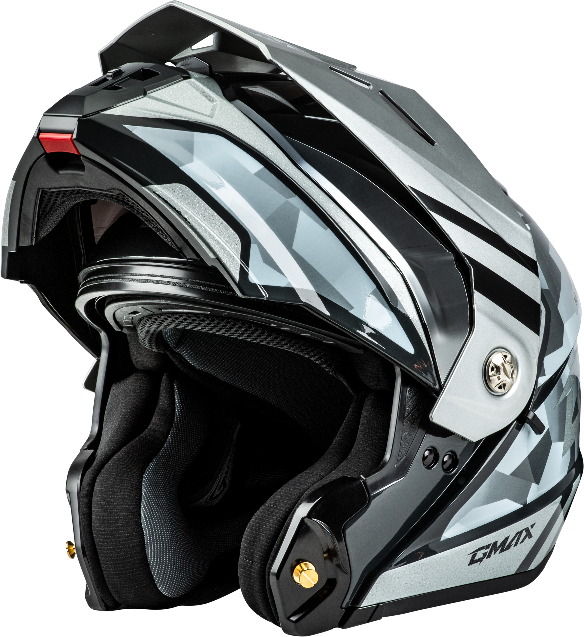 GMAX MD - 74 Striker Modular Snow and Adventure Helmet with Silver Shield - Large - Kelly Motorsports