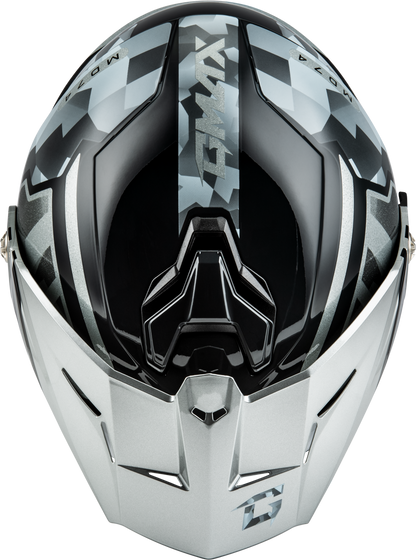 GMAX MD - 74 Striker Modular Snow and Adventure Helmet with Silver Shield - Large - Kelly Motorsports