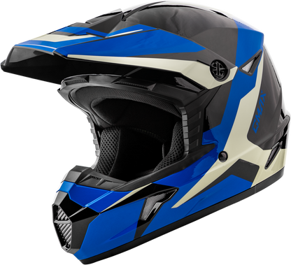 GMAX MX 46 Cyclus Hemet Black/Blue 2X Motorcycle Helmet with Maximum Ventilation - Kelly Motorsports