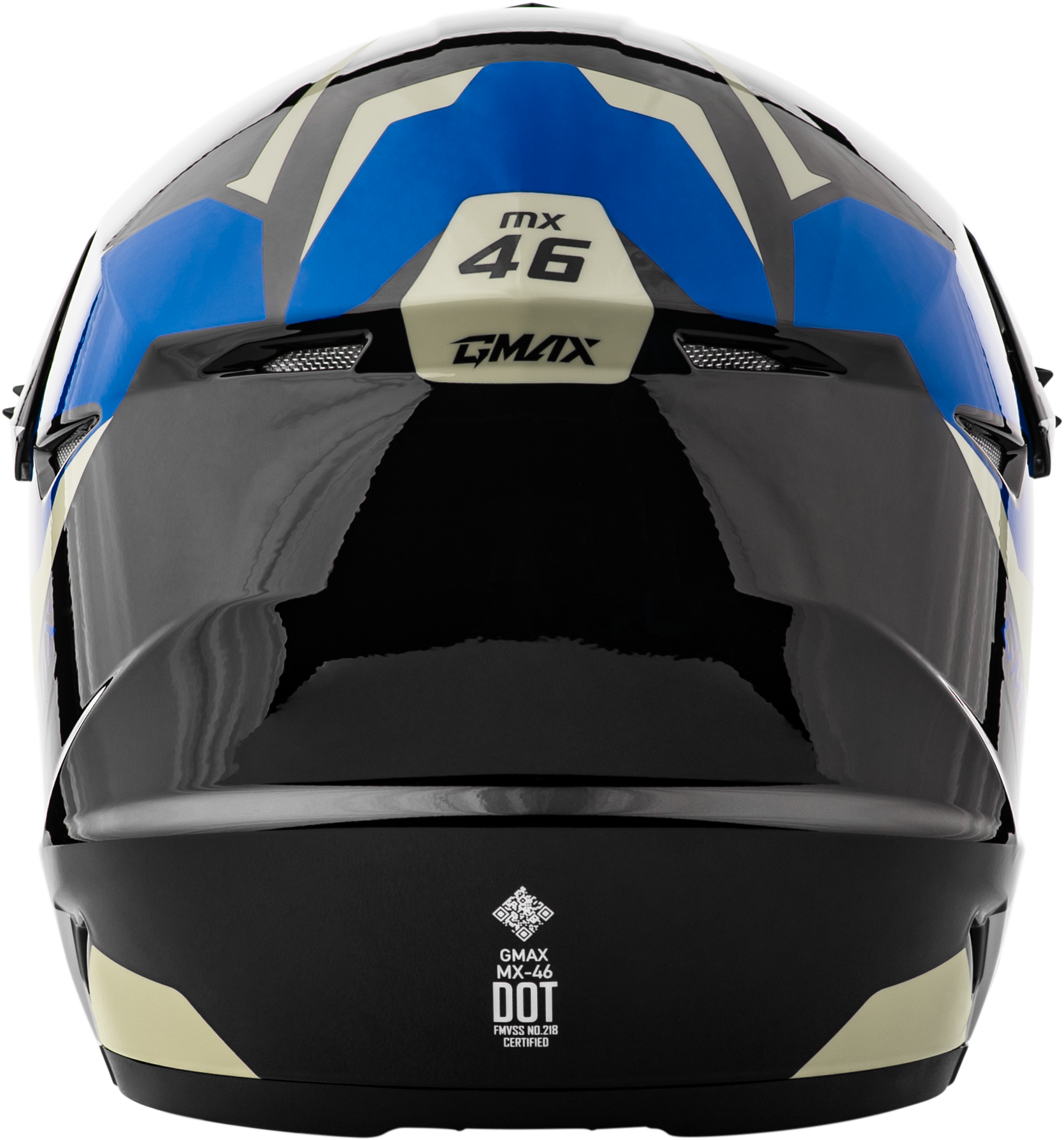 GMAX Mx 46 Cyclus Hemet Black/Blue XL Motorcycle Helmet with 19 Vents - Kelly Motorsports