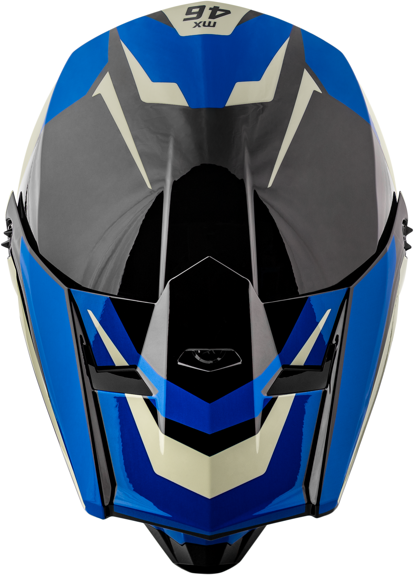 GMAX Mx 46 Cyclus Hemet Black/Blue XL Motorcycle Helmet with 19 Vents - Kelly Motorsports