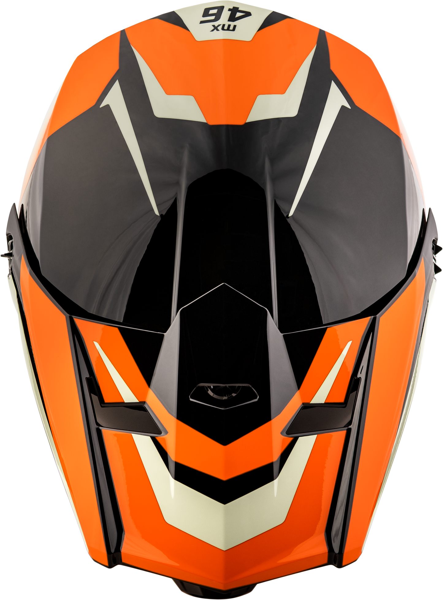 GMAX MX - 46 Cyclus Hemet Black/Orange Motorcycle Helmet – Medium - Kelly Motorsports