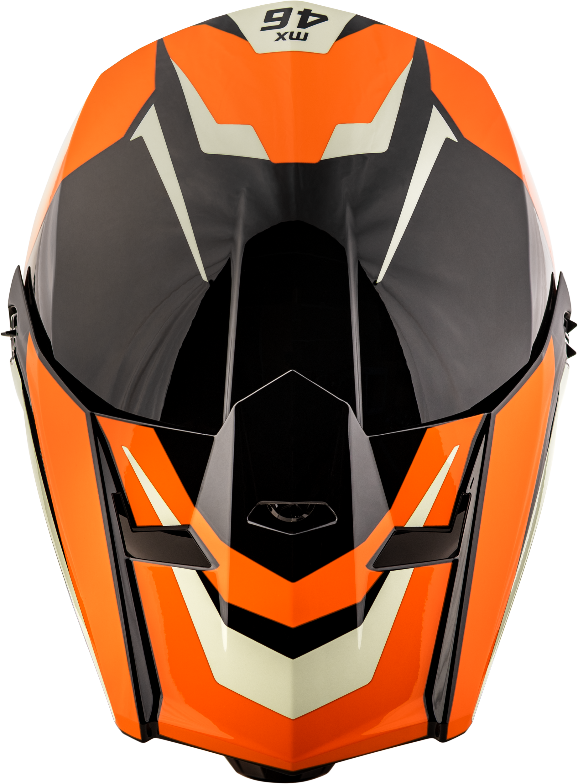 GMAX MX - 46 Cyclus Hemet Black/Orange Motorcycle Helmet – Medium - Kelly Motorsports