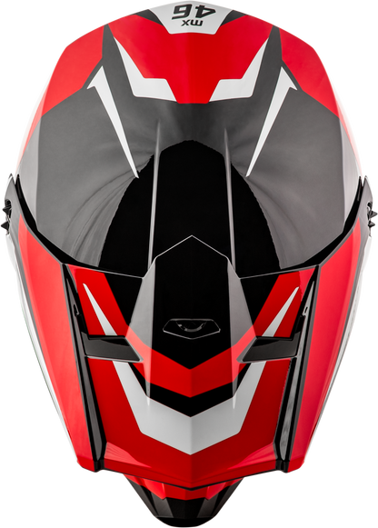 GMAX MX 46 Cyclus Hemet Black/Red 2X Helmet - DOT Approved with 19 Vents for Maximum Airflow - Kelly Motorsports