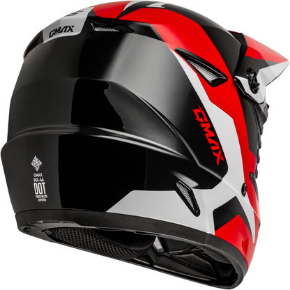 GMAX MX - 46 Cyclus Hemet Black/Red XL Motorcycle Helmet with Maximum Ventilation - Kelly Motorsports