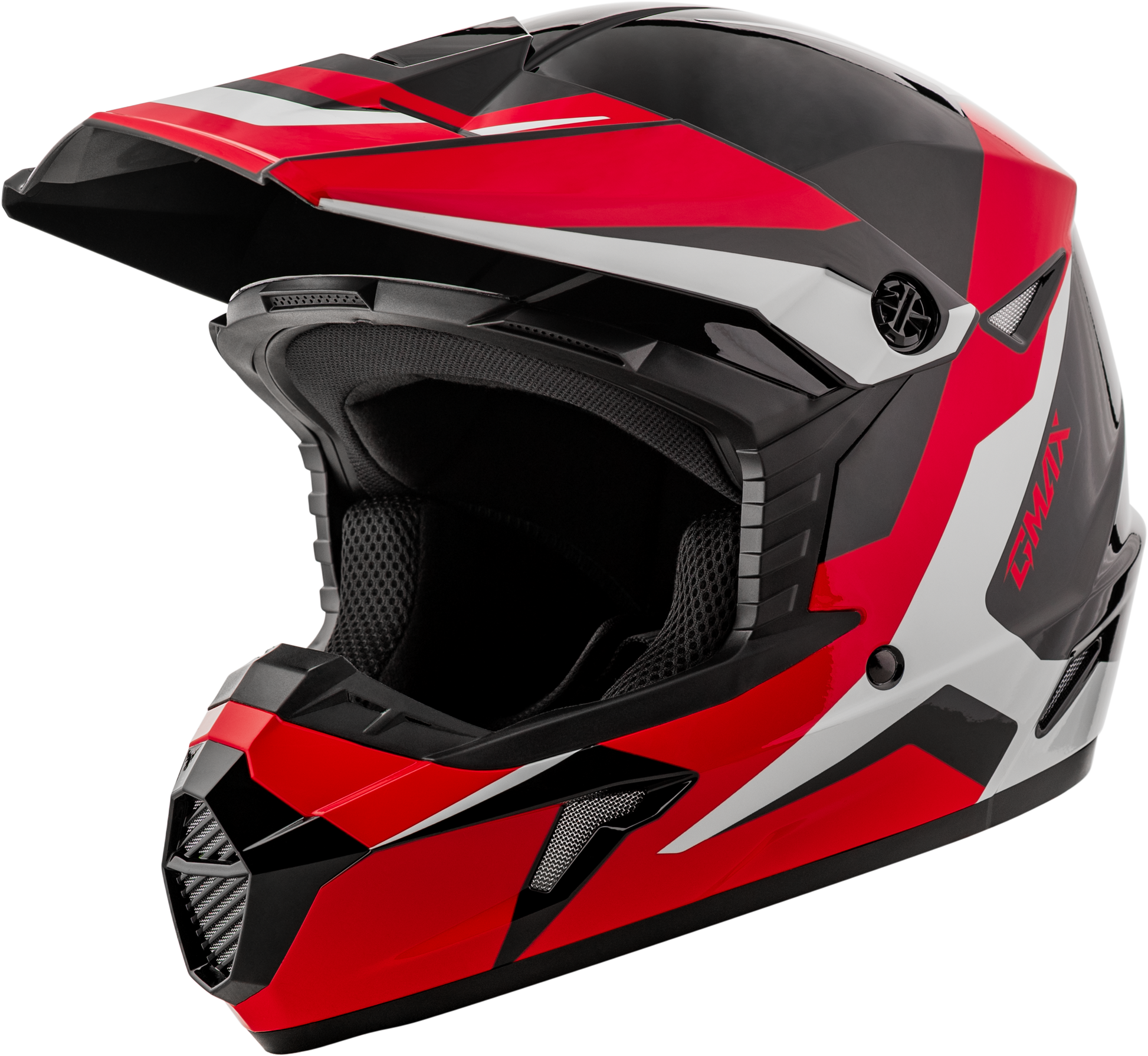 GMAX MX - 46 Cyclus Hemet Black/Red XL Motorcycle Helmet with Maximum Ventilation - Kelly Motorsports