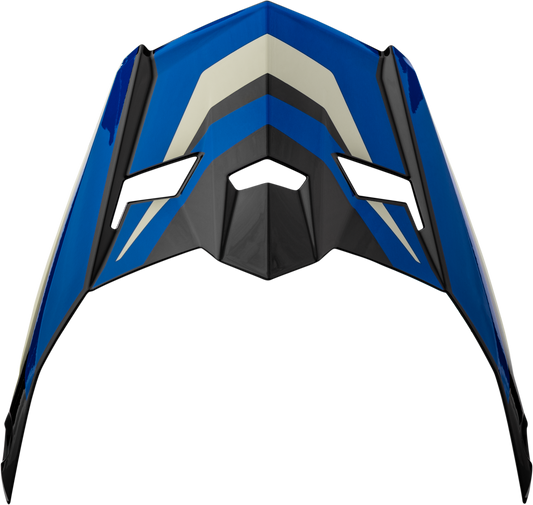 GMAX Mx 46 Cyclus Visor Black and Blue, Medium - Part G046948 - Kelly Motorsports