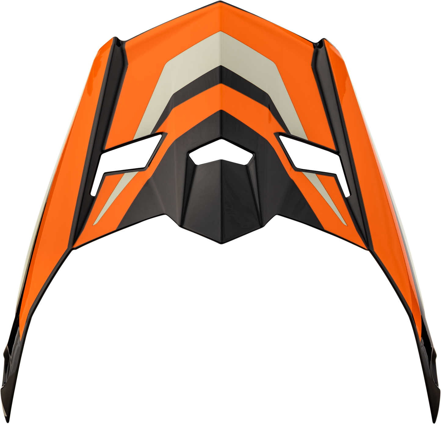 GMAX MX 46 Cyclus Visor Black and Orange - Part G046951 - Kelly Motorsports