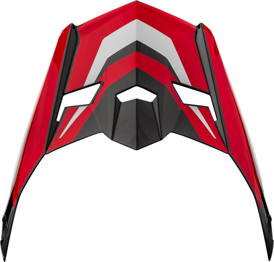 GMAX Mx 46 Cyclus Visor Black and Red for Motorcycle Helmets - Part G046945 - Kelly Motorsports
