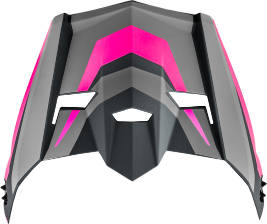 GMAX Mx 46 Cyclus Visor Matte Grey and Pink for Medium to Extra Large Helmets - Part G046974 - Kelly Motorsports