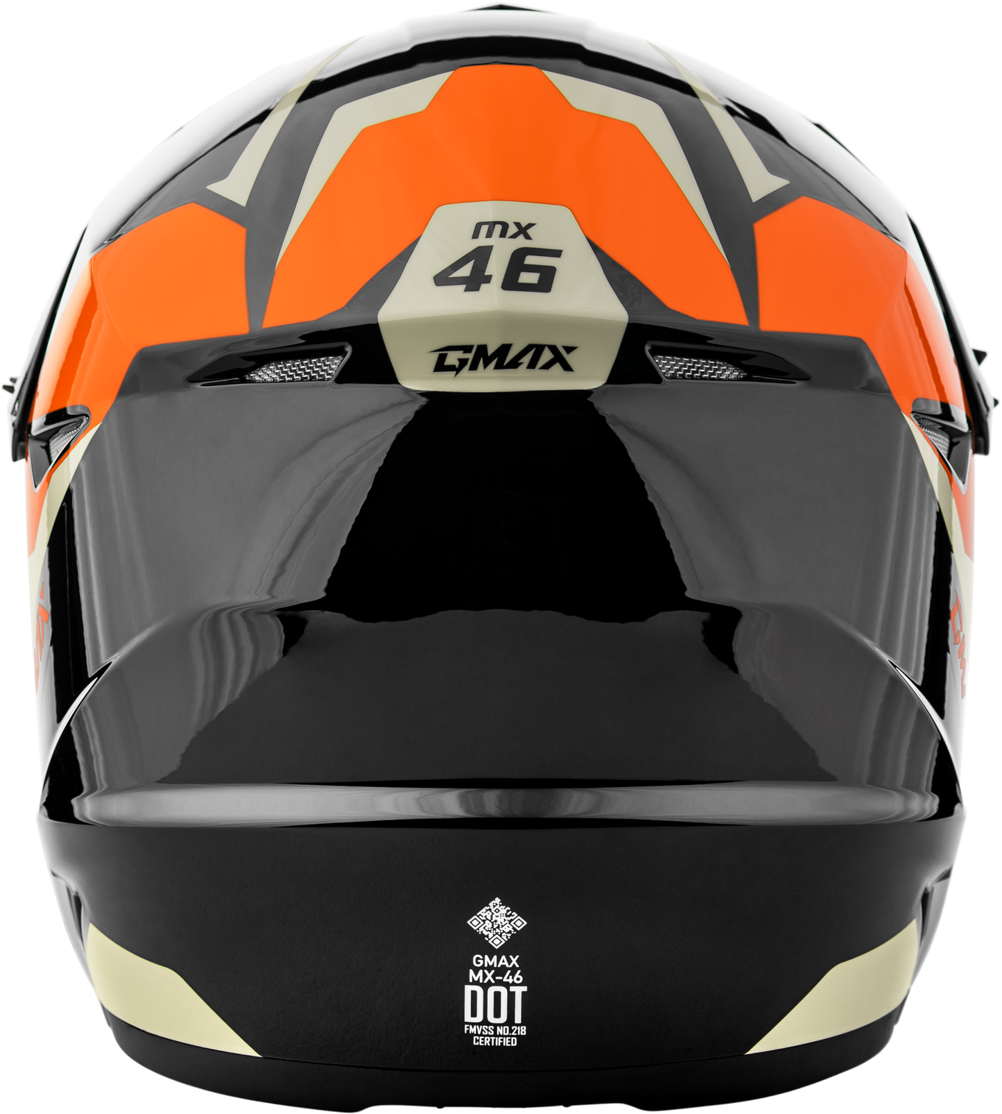 GMAX MX - 46Y Cyclus Youth Helmet Black/Orange - Adjustable Fit, Maximum Ventilation - Kelly Motorsports