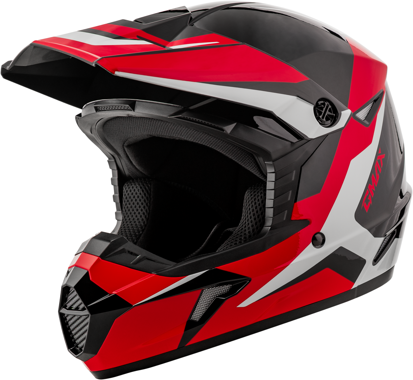 GMAX MX - 46Y Cyclus Youth Helmet Black/Red - Adjustable Fit with Maximum Ventilation - Kelly Motorsports