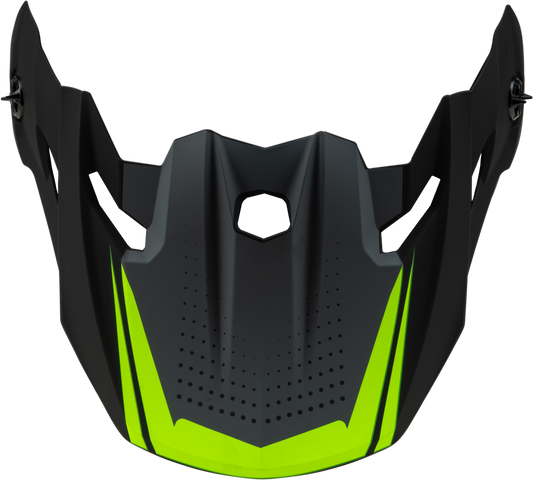 GMAX Mx 96 502 Matte Grey Hi Vis Visor with Screws - Part Number G096007 - Kelly Motorsports