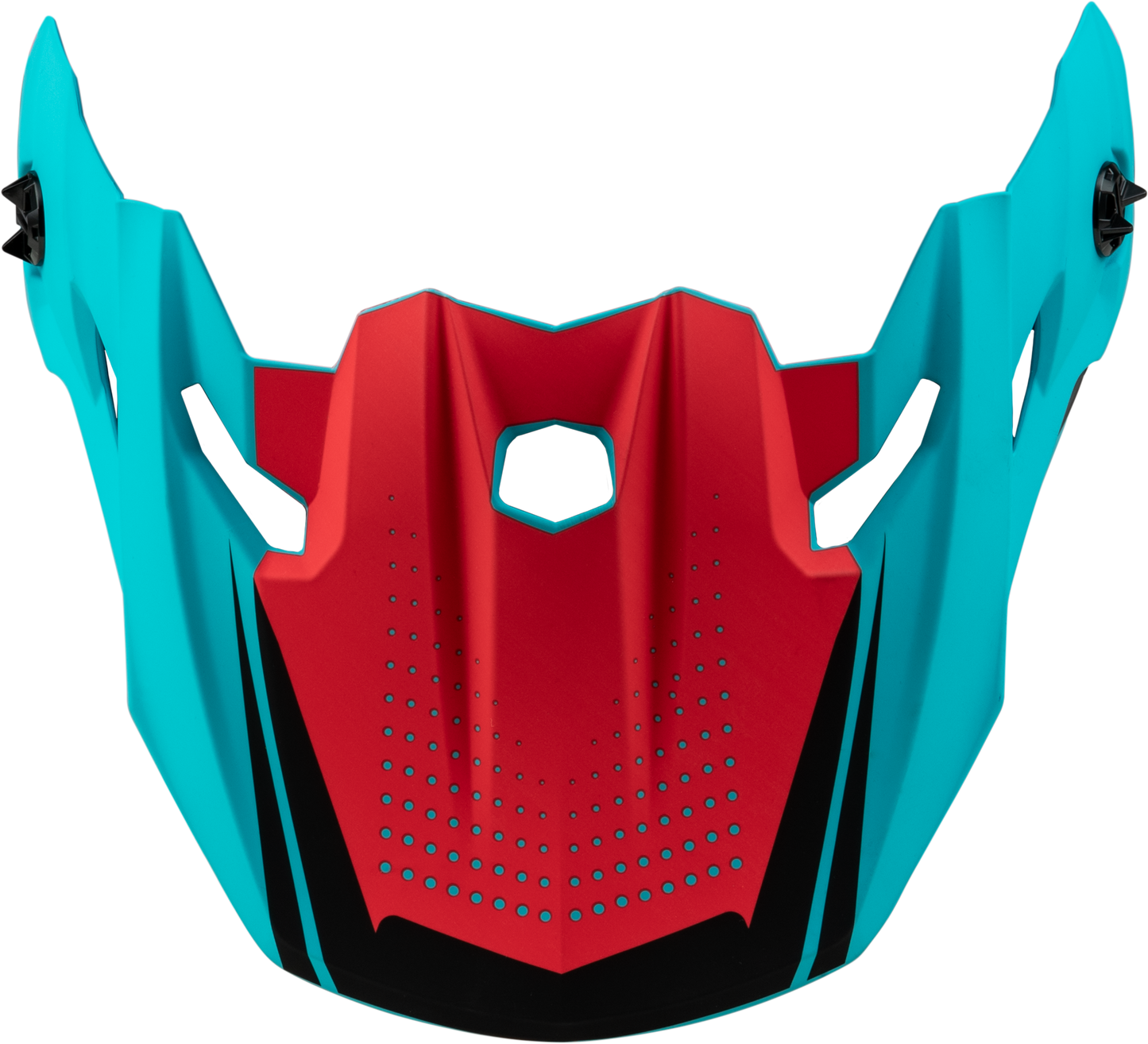 GMAX MX 96 502 Visor with Screws – Matte Blue and Red - Kelly Motorsports