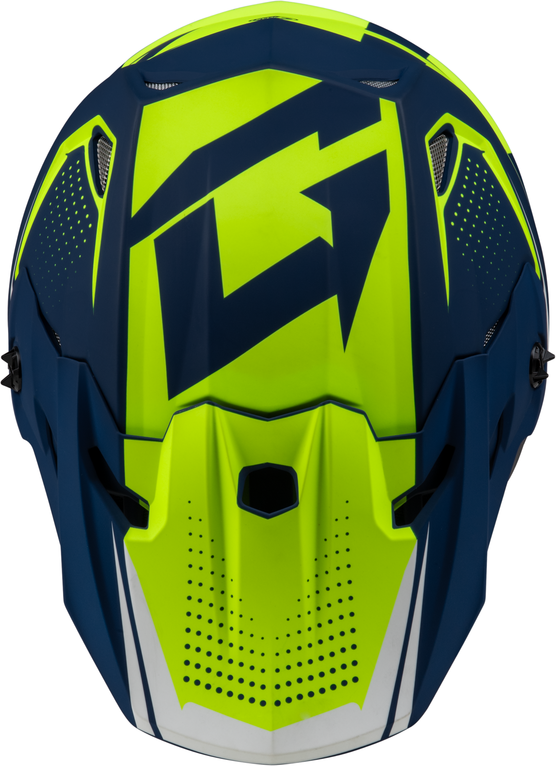 GMAX MX - 96 Helmet Matte Blue/Green Small - DOT Approved Lightweight Safety Gear - Kelly Motorsports