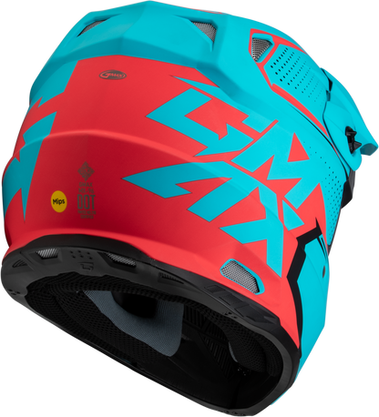 GMAX MX - 96 Helmet Matte Blue/Red Small with MIPS and Ventilation System - Kelly Motorsports