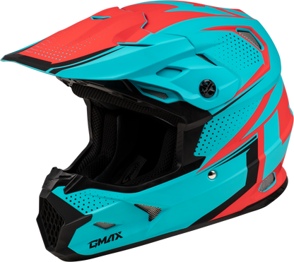 GMAX MX - 96 Helmet Matte Blue/Red with MIPS and Advanced Ventilation System - Kelly Motorsports
