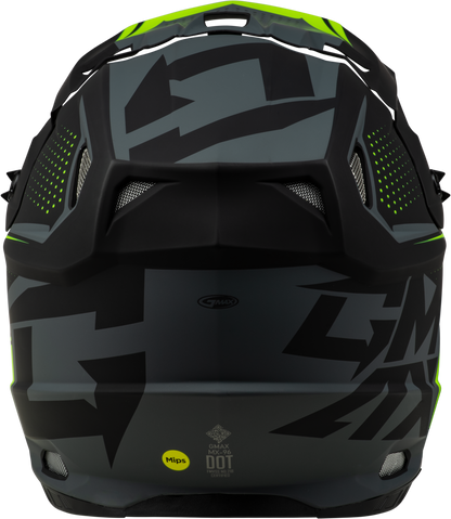 GMAX MX - 96 Helmet Matte Grey/Hi Viz Large with MIPS and Advanced Ventilation - Kelly Motorsports