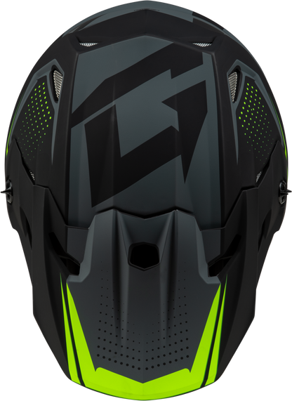GMAX MX - 96 Helmet Matte Grey/Hi Viz XS with MIPS and Advanced Ventilation - Kelly Motorsports
