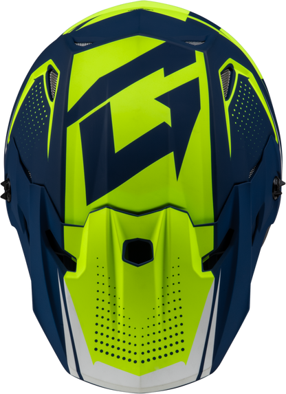 GMAX MX - 96 Matte Blue/Green XL Motorcycle Helmet with MIPS and Advanced Ventilation - Kelly Motorsports