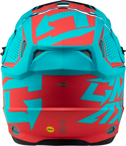 GMAX MX - 96 Matte Blue/Red Large Motorcycle Helmet with MIPS Safety System - Kelly Motorsports