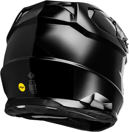 GMAX Mx 96 Solid Helmet Black Small - DOT Approved Motorcycle Helmet with MIPS and Advanced Ventilation - Kelly Motorsports