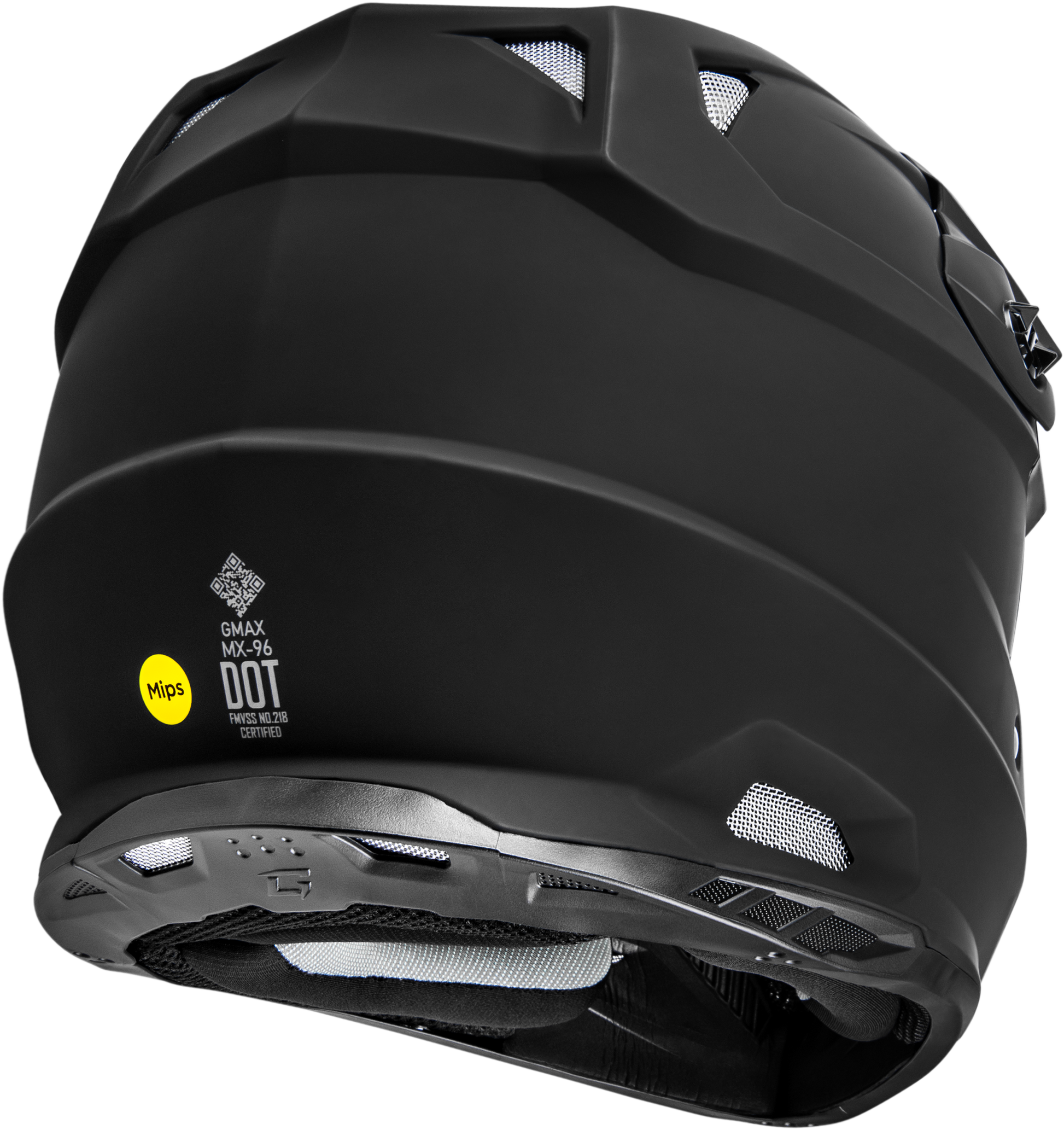 GMAX Mx 96 Solid Helmet Matte Black XS – Lightweight DOT - Approved Cycling Helmet with MIPS and Advanced Ventilation - Kelly Motorsports