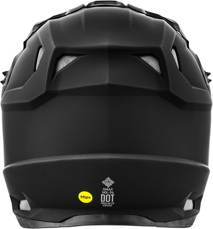 GMAX Mx 96 Solid Helmet Matte Black XS – Lightweight DOT - Approved Cycling Helmet with MIPS and Advanced Ventilation - Kelly Motorsports