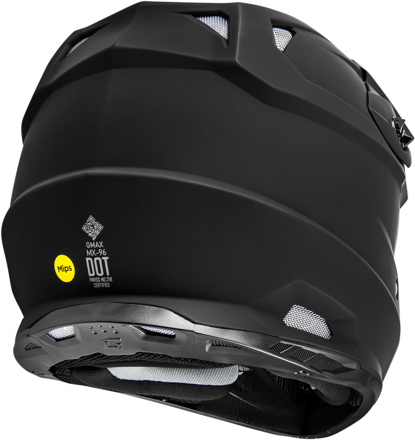 GMAX Mx 96 Solid Helmets Matte Black XL - Lightweight DOT - Approved Motorcycle Helmet with MIPS and Advanced Ventilation - Kelly Motorsports
