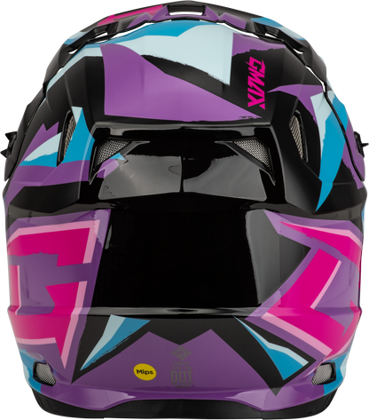 GMAX MX - 96 Splinter Helmet Black, Purple, and Blue Large – DOT Approved Motorcycle Helmet with MIPS and Advanced Ventilation - Kelly Motorsports