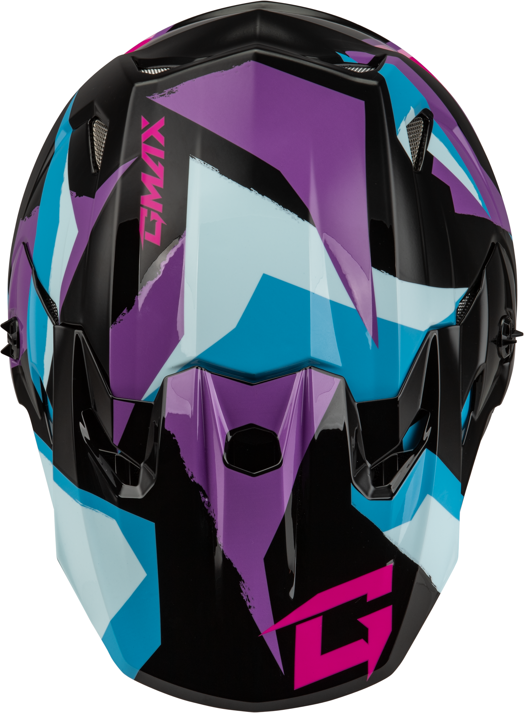 GMAX MX - 96 Splinter Helmet Black, Purple, and Blue Large – DOT Approved Motorcycle Helmet with MIPS and Advanced Ventilation - Kelly Motorsports
