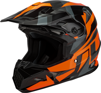 GMAX MX - 96 Splinter Helmet Black/Orange XL with MIPS and Advanced Ventilation - Kelly Motorsports