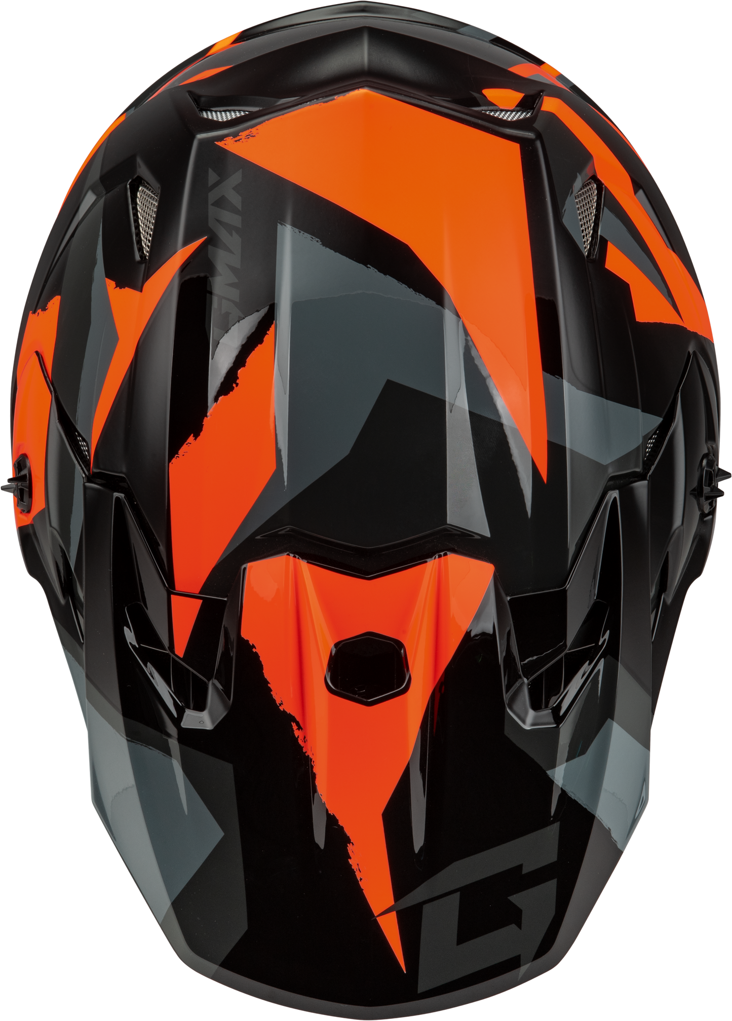 GMAX MX - 96 Splinter Helmet Black/Orange XL with MIPS and Advanced Ventilation - Kelly Motorsports
