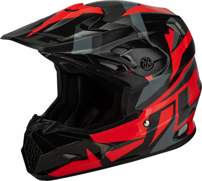 GMAX MX - 96 Splinter Helmet Black/Red Small – DOT Approved Motorcycle Helmet with MIPS and Advanced Ventilation - Kelly Motorsports