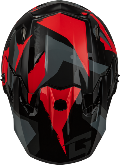 GMAX MX - 96 Splinter Helmet Black/Red Small – DOT Approved Motorcycle Helmet with MIPS and Advanced Ventilation - Kelly Motorsports
