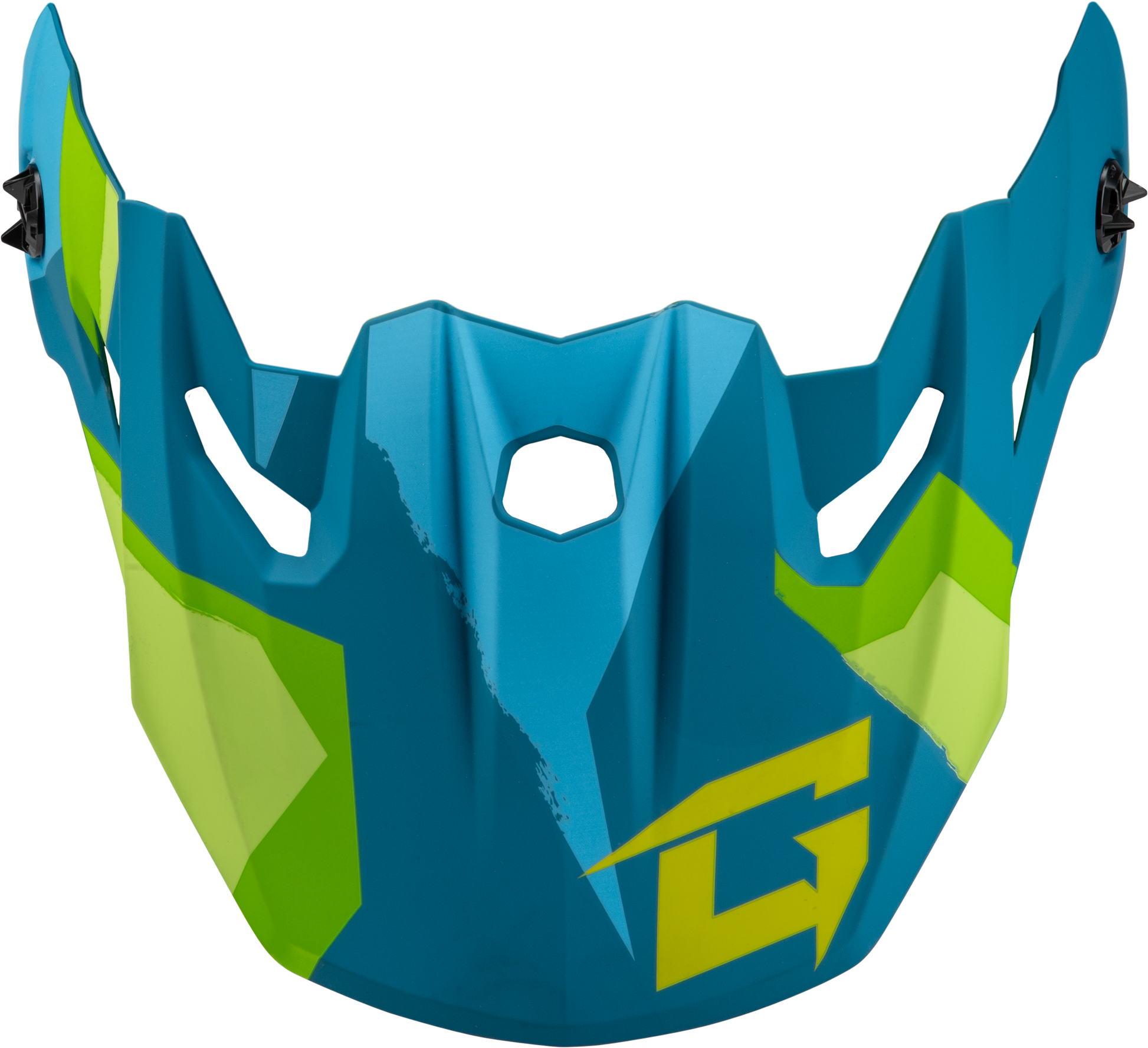 GMAX Mx 96 Splinter Visor with Screws - Matte Blue/Green - Kelly Motorsports